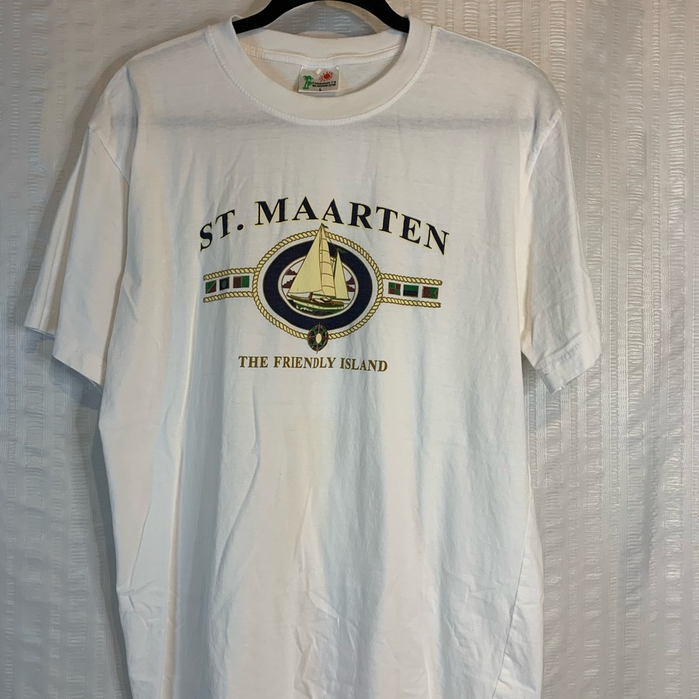 St. Maarten White T-Shirt